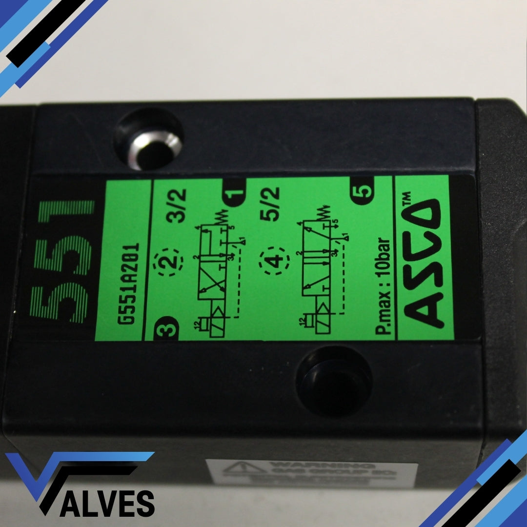 ASCO LISCG551 B201.24/DC Pilot Operated Solenoid Valve - 3/2 - 5/2