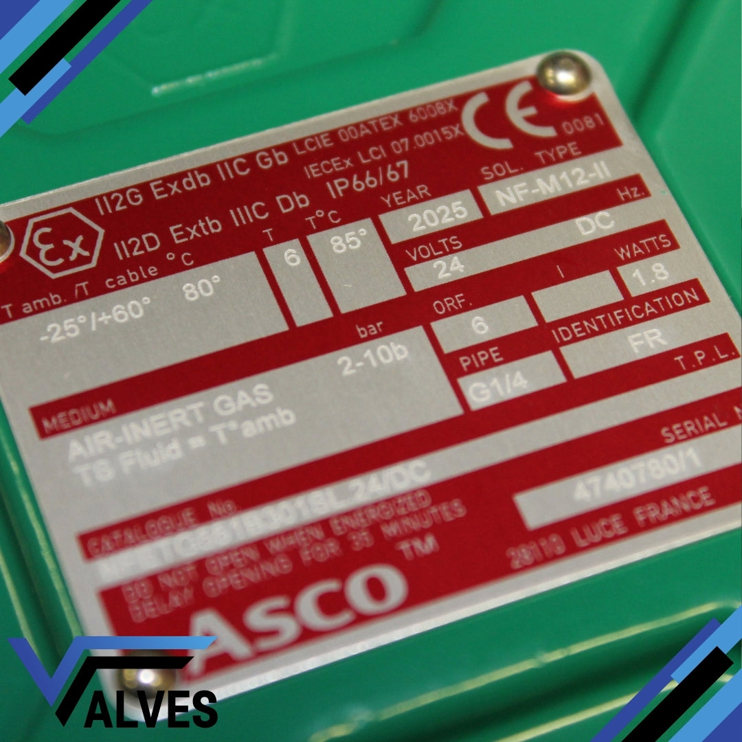 ASCO NFETG551B301SL.24/DC Numatics Pilot Operated Solenoid Valve