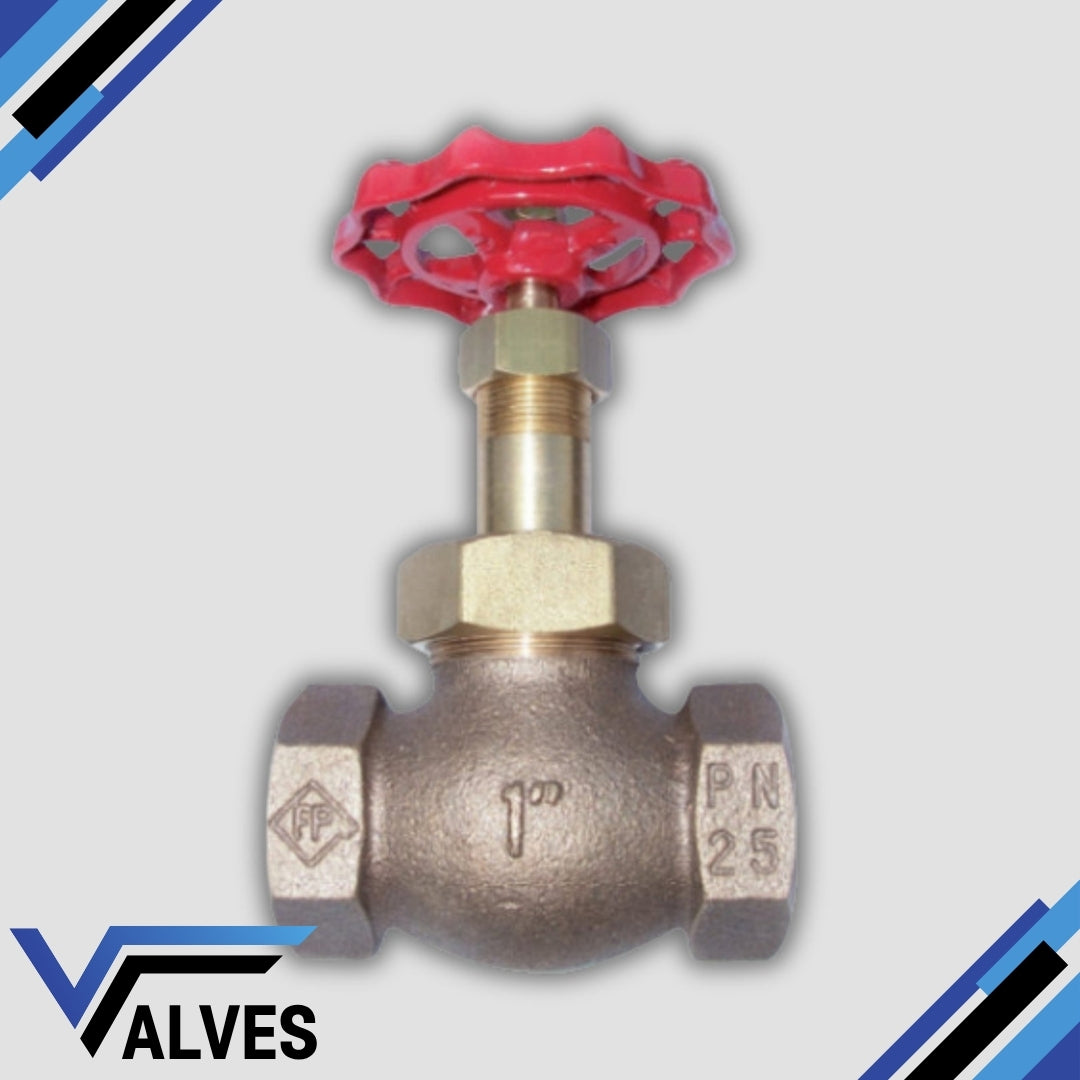 Bronze Globe Valve – PN25 Rated