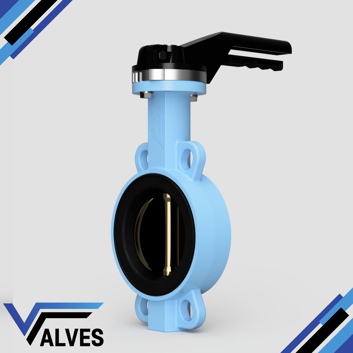 TTV Ductile Iron Wafer Aluminium Bronze Disc TTV Butterfly Valves