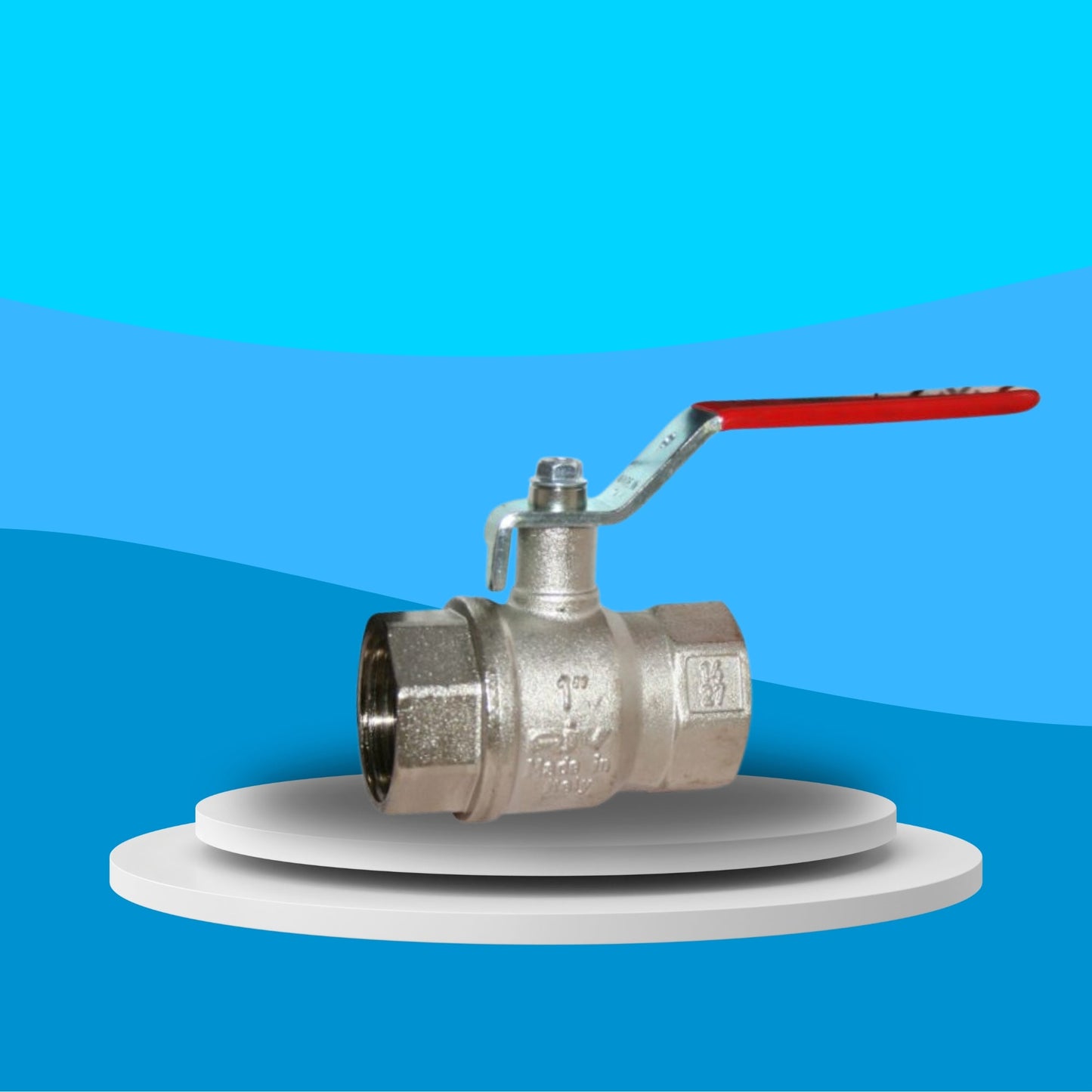 Wras Approved Brass Ball Valve - Standard Pattern Screwed BSPP (PVC Coated Lever)