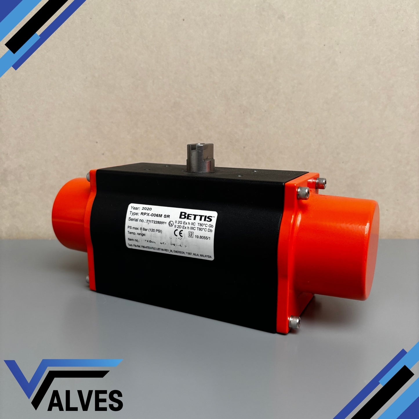 Bettis RPX‑006M Spring Return Pneumatic Actuator