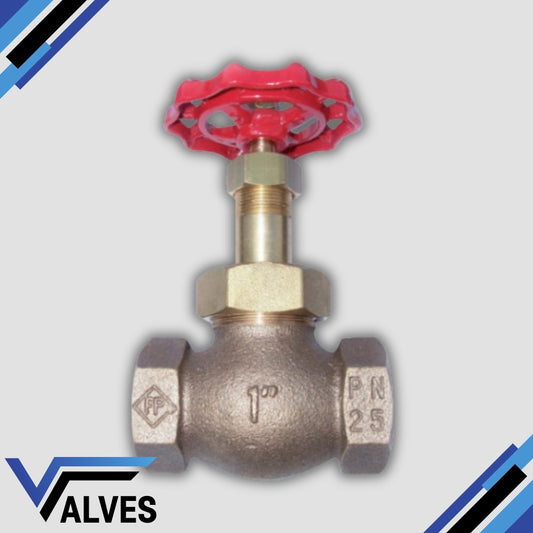 Bronze Globe Valve – PN25 Rated