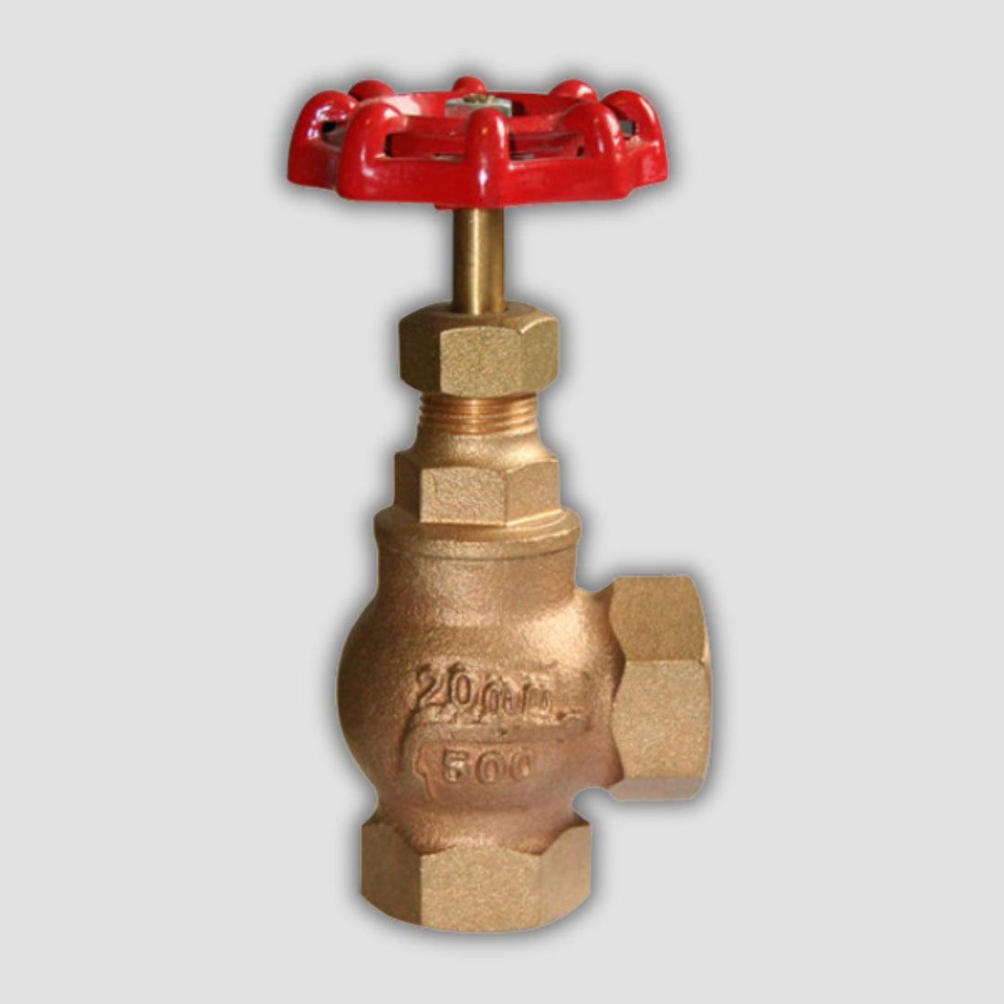 Bronze Globe Valve – PN25 – Angle Pattern | UK Stock – Valves UK