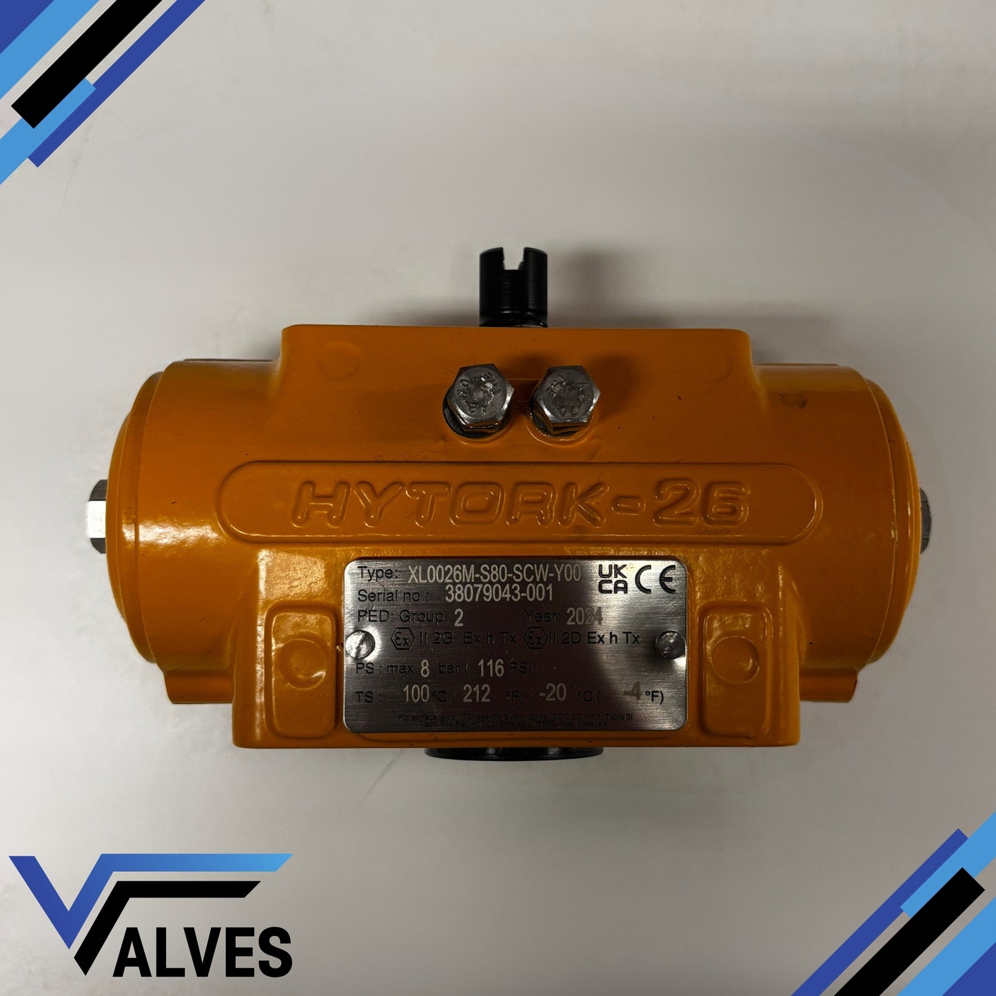 Hytork XL0026M-S80-SCW-Y00 Spring Return Pneumatic Actuator