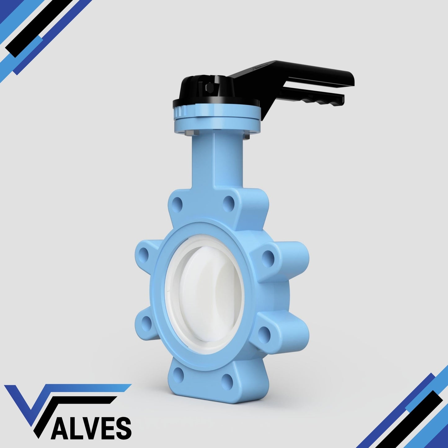 TTV PTFE Lined Lugged Butterfly Valve