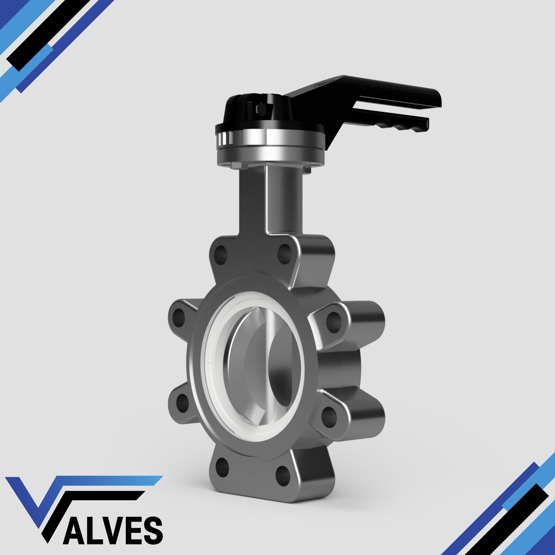 TTV PTFE Seat Lugged Stainless Steel Butterfly Valve