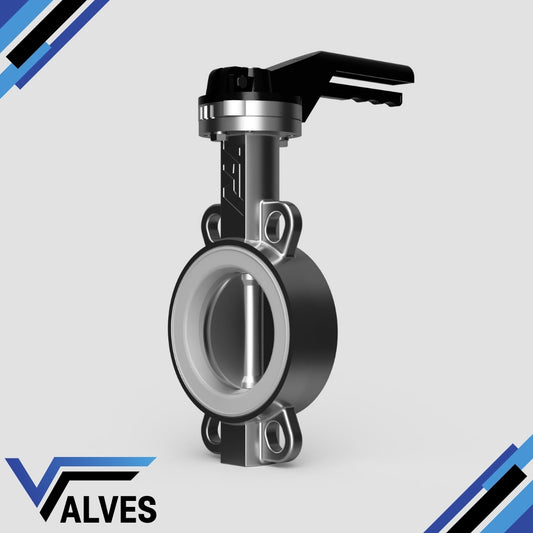 TTV Wafer Stainless Steel Butterfly Valve - High Temperature Silicone