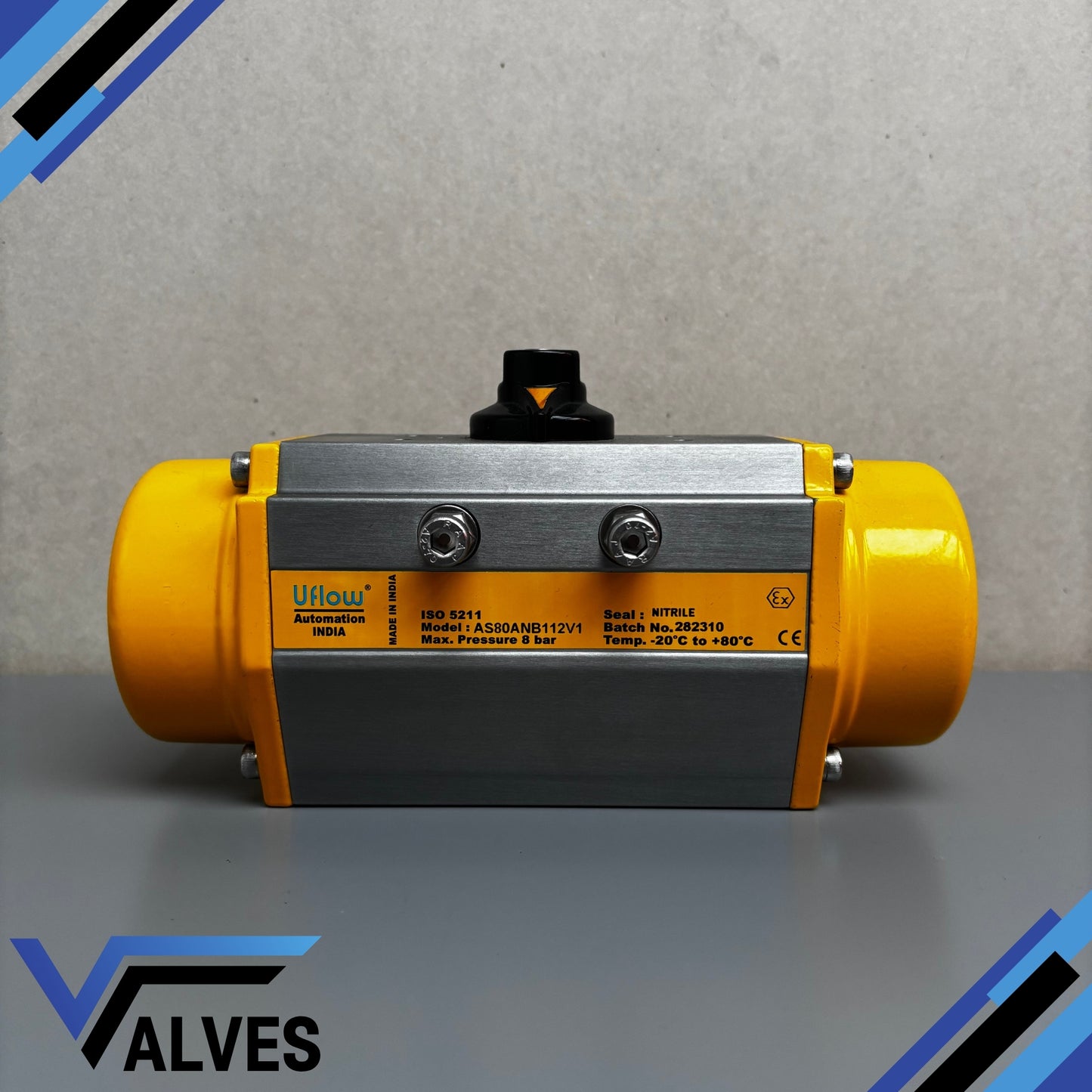 Uflow AS80ANB112V1 Spring‑Return Pneumatic Actuator