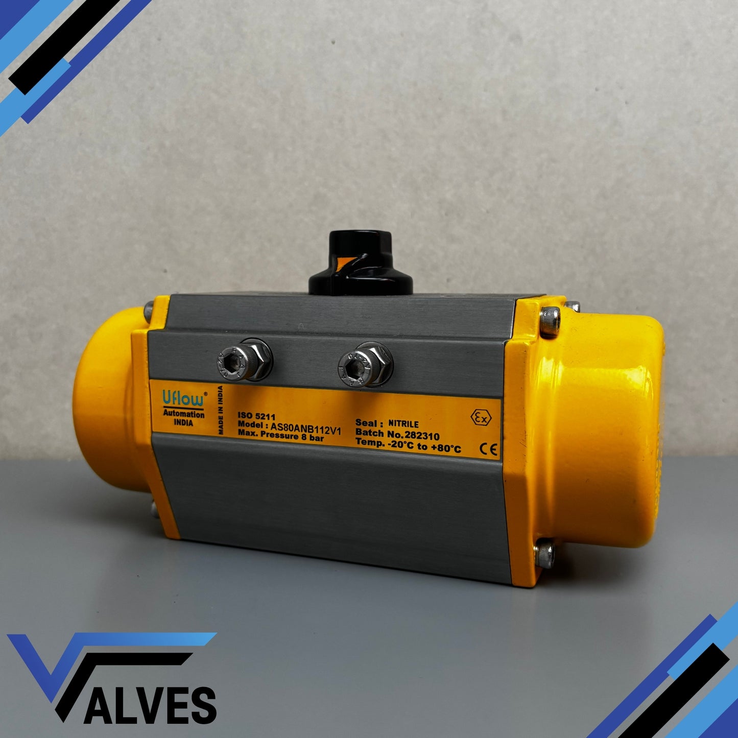 Uflow AS80ANB112V1 Spring‑Return Pneumatic Actuator