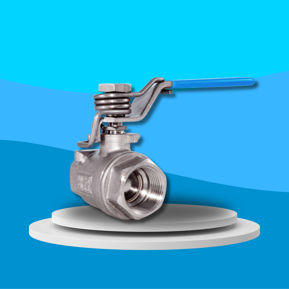 WRAS Approved Stainless Steel 2 Piece Ball Valve | Spring Close Lever ...